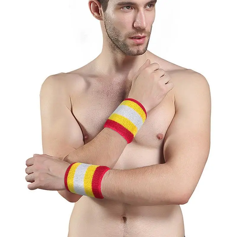 

1pcs Sport Bracer Unisex Wristband Sweat Band Sweatband Wristband Wrist Band For Sports Yoga Workout Running Latest Sport Safety