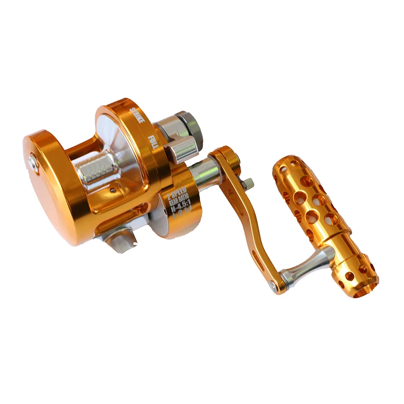 Полностью Металлическая наматывающая катушка для соленой воды левая/правая рука