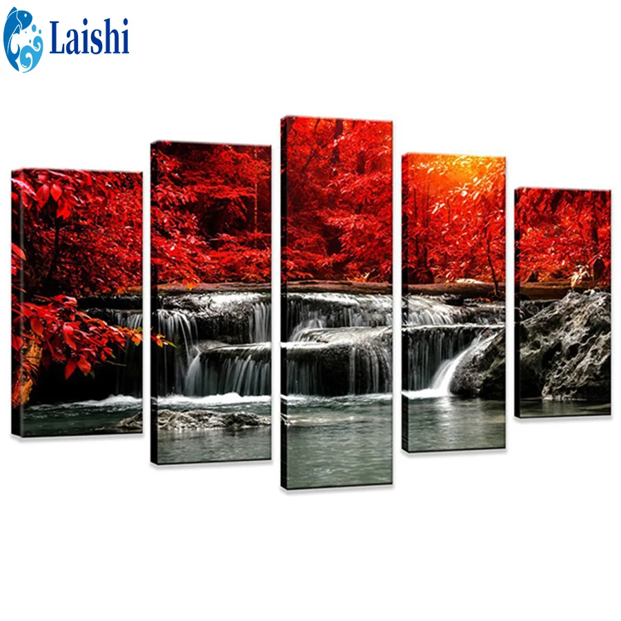 

Набор для алмазной вышивки «Пейзаж», 5 шт.