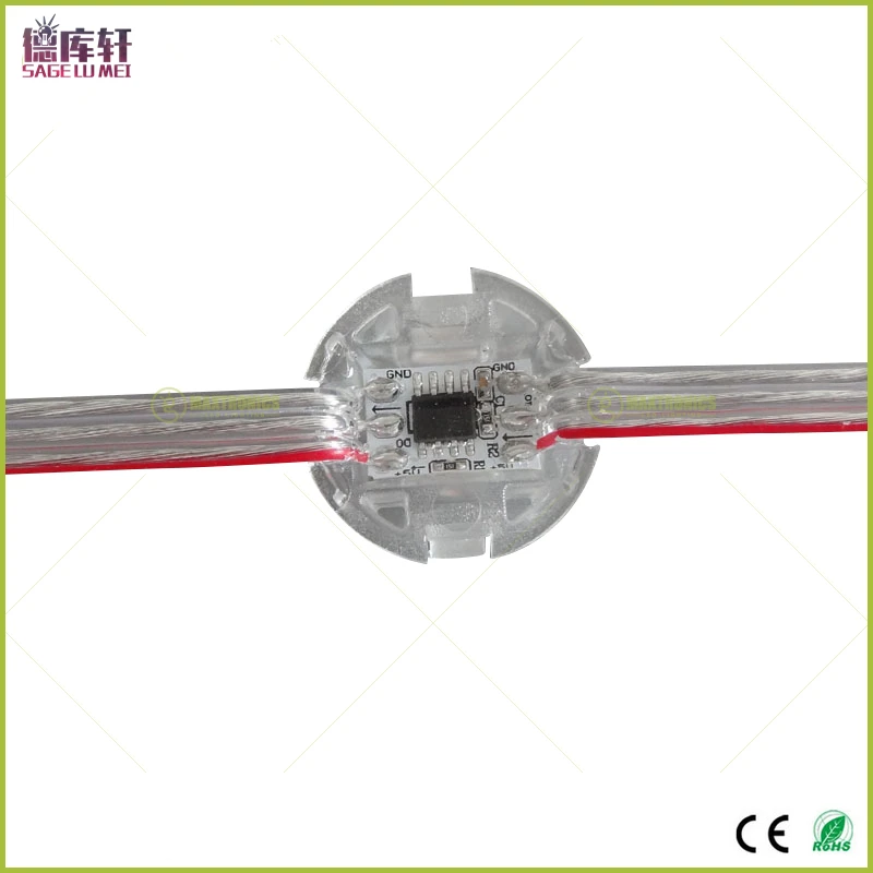 DC 5 В ws2811IC 20 мм диаметр светодиодный цифровой пиксельный экран сетчатые модули SMD