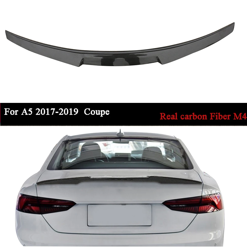 Задний спойлер из углеродного волокна для Audi A5 2017 2018 2019 Coupe|Спойлеры и крылья| |