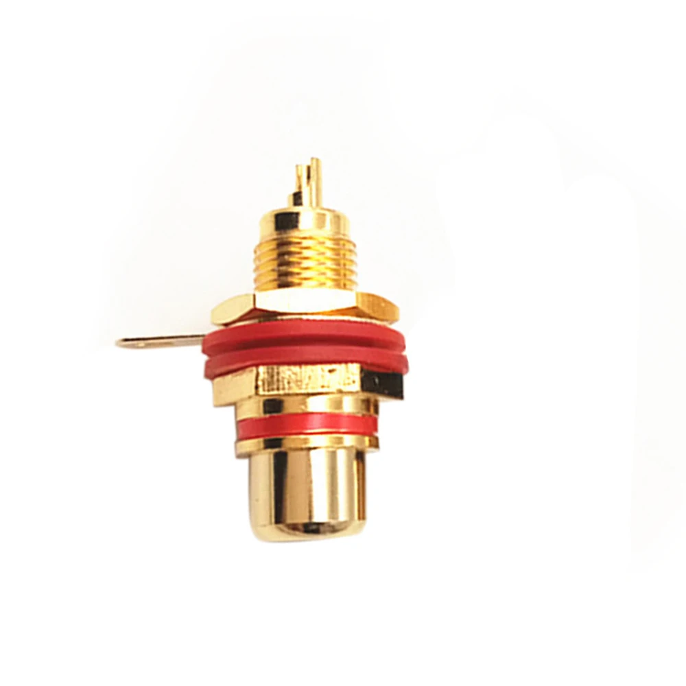 1 шт. Позолоченный разъем RCA Jack Панельное крепление шасси аудиоразъем перегородка