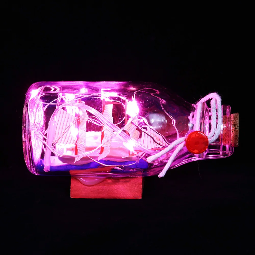 

LED Night Light Sailboat Drift Bottle Home Decoration Ornaments