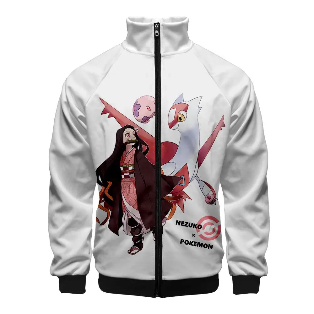 

Anime Demon Slayer Jacket Coats Harajuku Streetwear Fashion Kimetsu No Yaiba Coats Kamado Jacket Men Women Autumn Jacket Coats