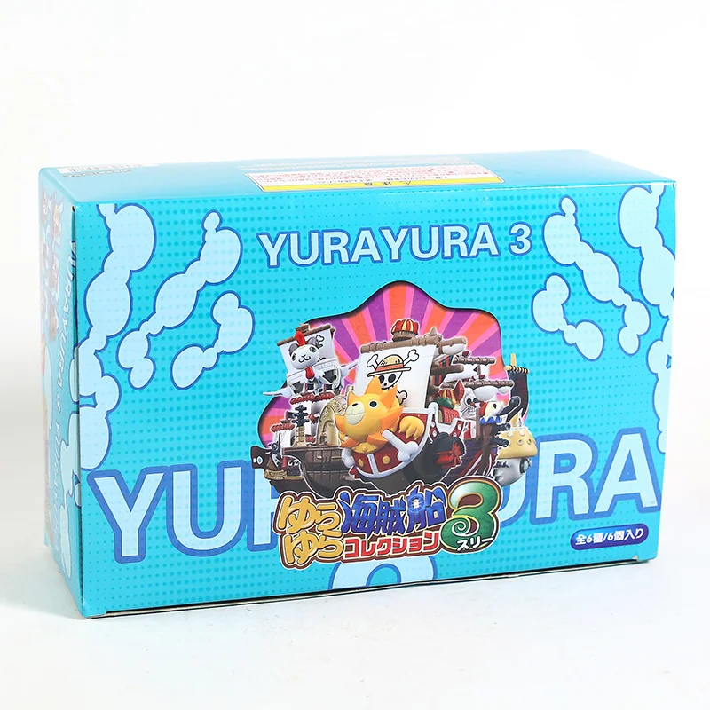 

One Piece Pirate Ship Collection Vol. 3 Going Merry Thousand Sunny Reid Voss Mini PVC Figure Brinquedo Toys 6pcs/set