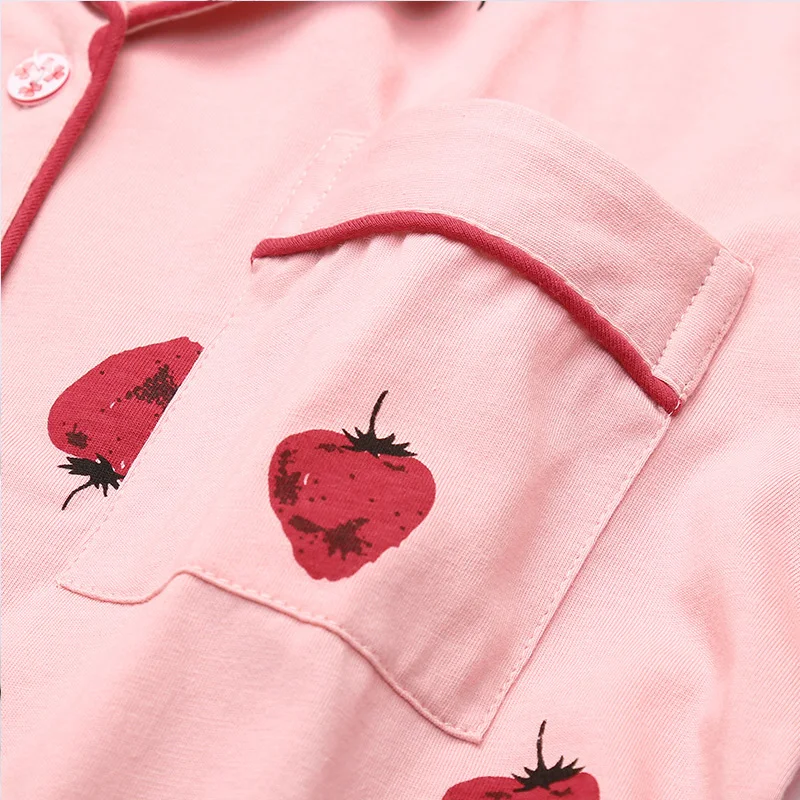 Весенняя Пижама FENTENG из 2 предметов рубашка с коротким рукавом и шорты домашняя