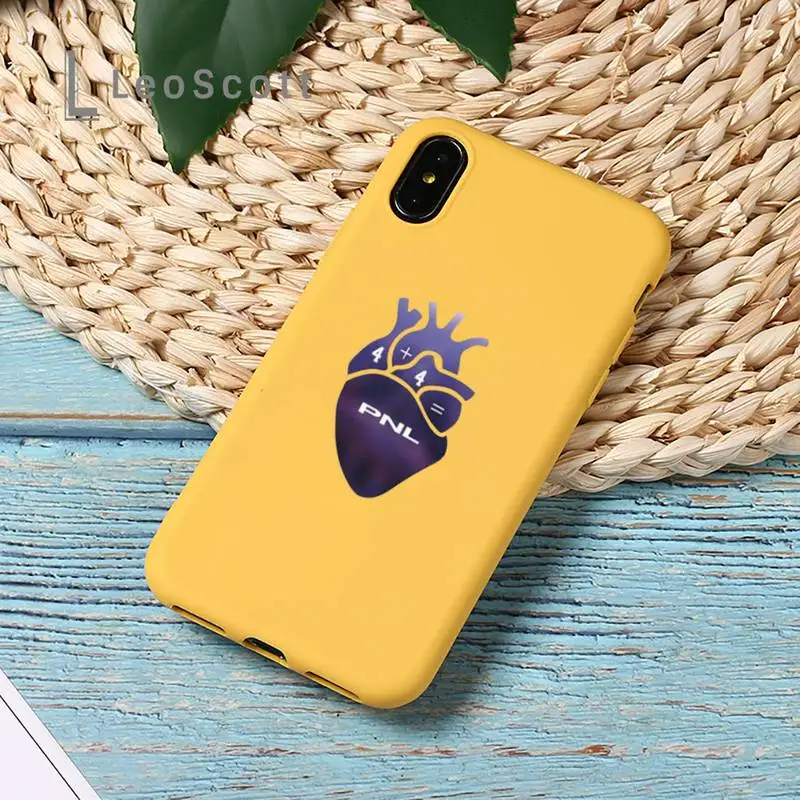 

PNL QLF Rapper Phone Case Yellow Candy Color for iPhone 11 12 mini pro XS MAX 8 7 6 6S Plus X SE 2020 XR