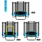 Защитная сетка для домашнего батута, защита от ультрафиолета, запасная сетка для 7,97 футов4,59 футов4,92 футов, 6 полюсов, батуты, Полиэтиленовая сетка