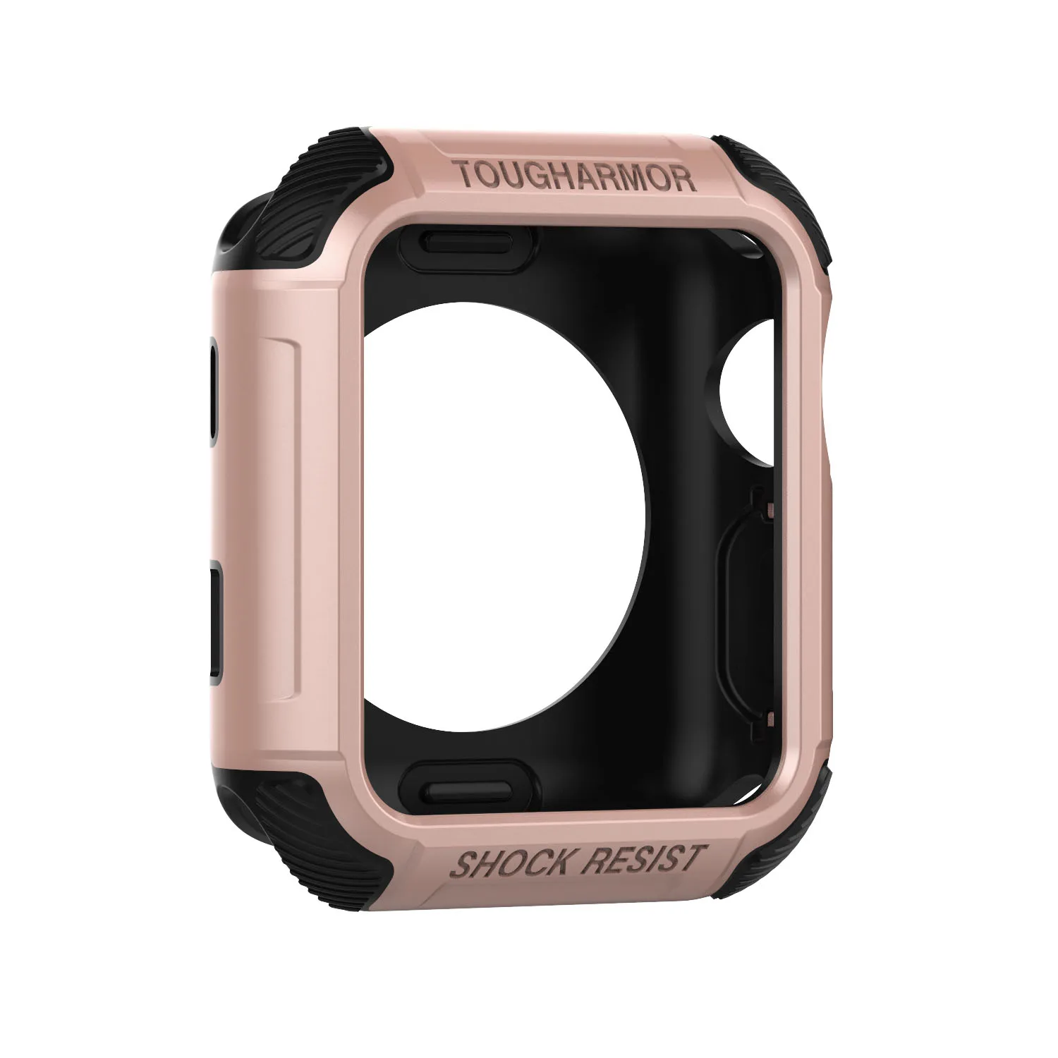 Прочный армированный резиновый чехол для Apple Watch 3, 2, 1, 38 мм, 42 мм, защитный термополиуретановый защитный чехол для Iwatch 3, 42 мм - Цвет: pink