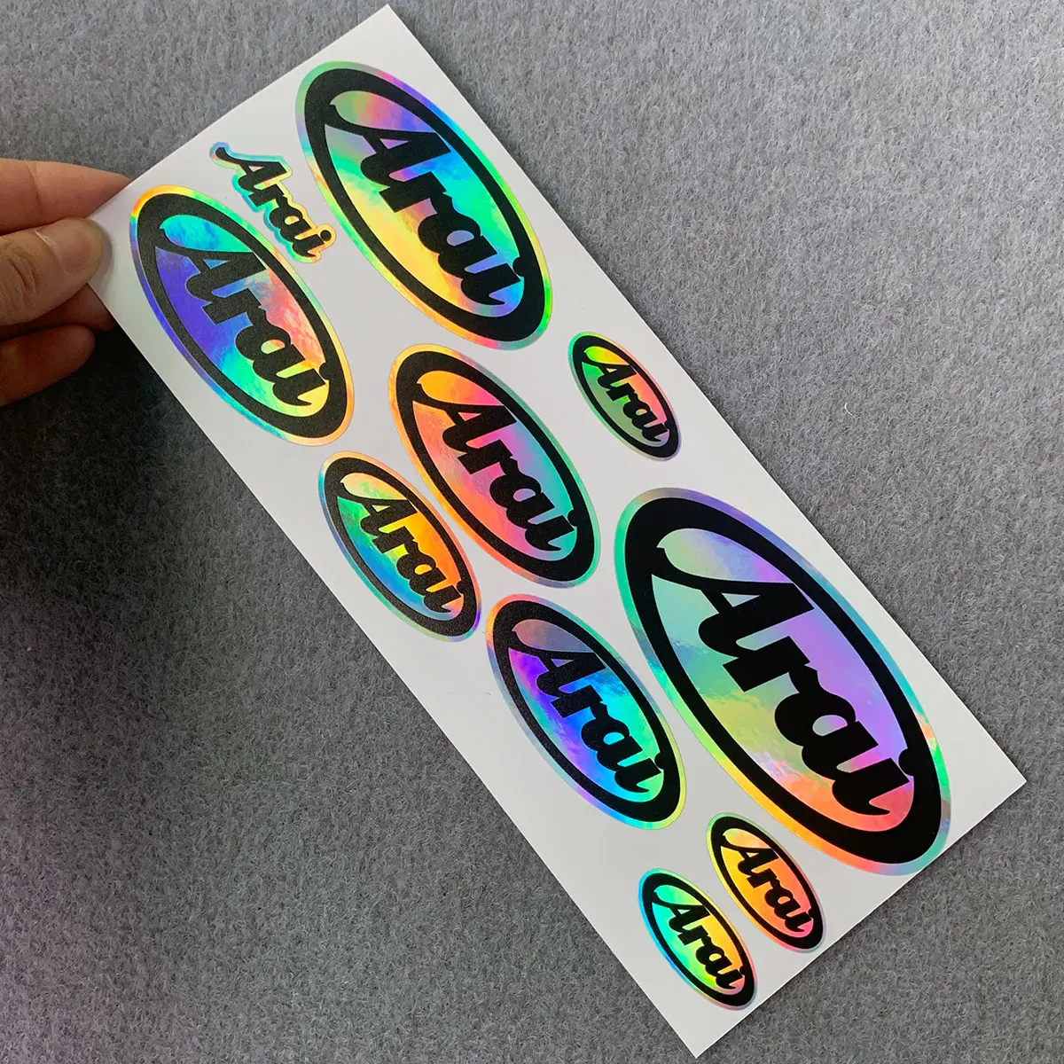 Наклейки на лобовое стекло шлема № L008 SHOEI лазерные радужные наклейки для MOTO GP