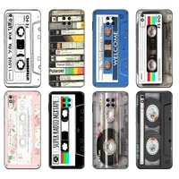 black tpu case for xiaomi redmi 7a 8 8a 9 9a 9c case redmi note 8t 8 pro t note 9 9s 9 pro case retro classic cassette