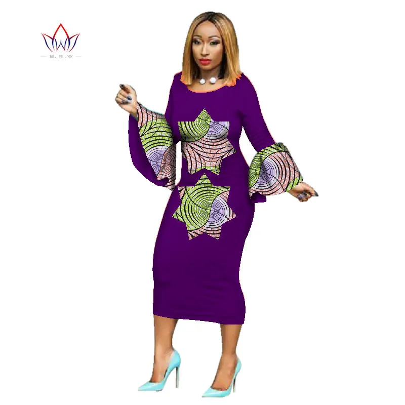 Платья для женщин 2021 платья Анкары с длинным рукавом хлопковый принт базин