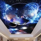 Пользовательский 3D постер планеты звездное небо фото обои для гостиной, детской комнаты, спальни, украшение на потолок