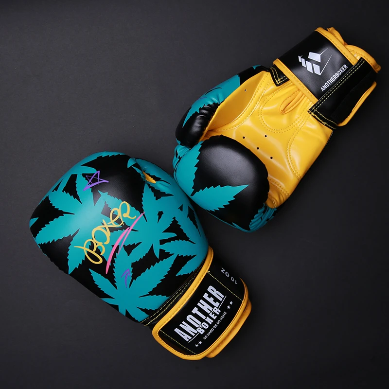 Боксерские перчатки для Муай Тай MMA розового синего цвета женщин мужчин детей