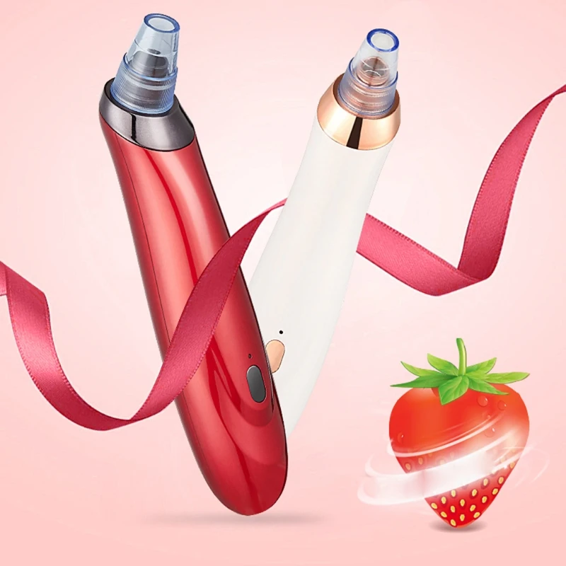 

Mini Handheld Electric Facial Vacuum Suction Rechargeable Pore Cleaner Face Cleansing Blackhead Removal Acne Treatment E