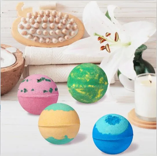 

1Pcs Various fragrances Bath bubble balls Rose Orange Lemon Ocean Grapefruit Peppermint Chamomile Essential oil Bath Bomb Body