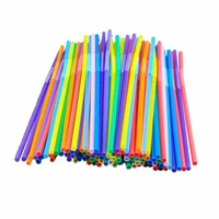 100 pcs colorful extra long flexible bendy party disposabl drinking straws hot