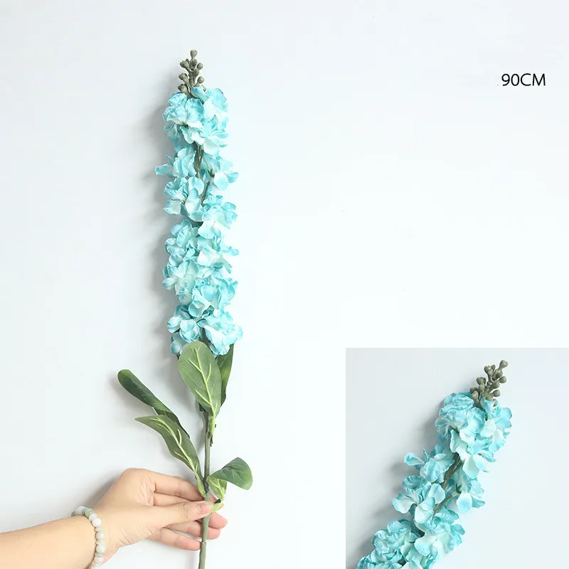 blue Искусственный букет для дома, свадьбы, Рождества, искусственные растения, 1 шт - Цвет: blue