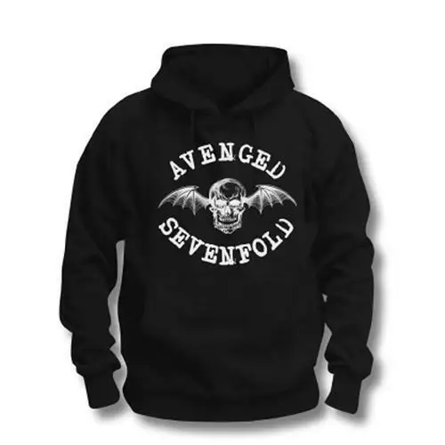 Avenged Sevenfold 'Logo' Pull Over Hoodie - NEW & OFFICIAL! men long sleeve gym jogger winter summer coat | Мужская одежда
