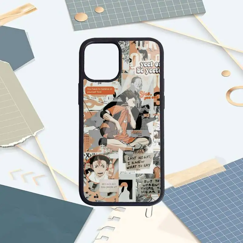 

Anime haikyuu Exquisite poster Phone Case PC For iPhone 11 12 pro XS MAX 8 7 6 6S Plus X 5S SE 2020 XR