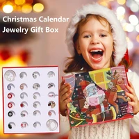 advent calendar with 24pcs girls christmas gifts fashion jewelry charms diy bracelet necklace countdown calendar kids teenager