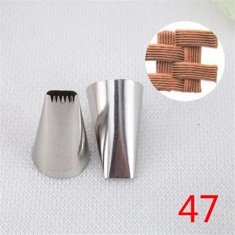 

1PC Icing Piping Nozzles Cake Decorating Tools Baking Pastry Supplies Basket Weave Cake Tips Bakeware Fondant Baking Tools