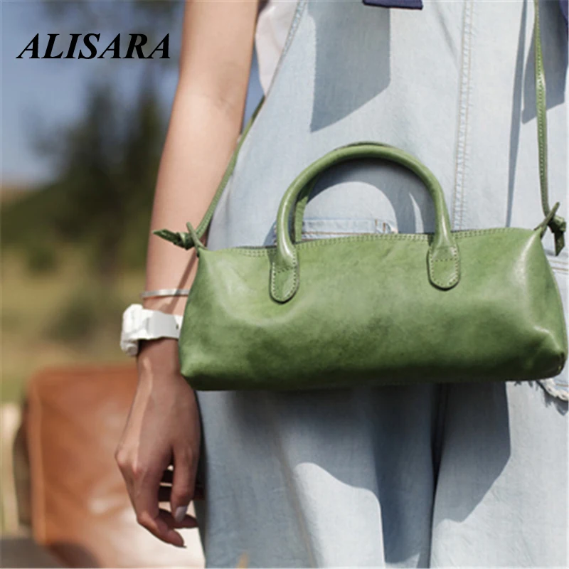 Индивидуальная кожаная сумочка длинная квадратная японская Сумочка зеленого