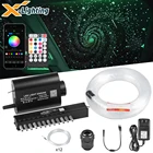 12 Вт волоконно-оптический источник автомобиля звезда потолок Крыша Комплект с Appмузыкальное управление и метеоритный свет