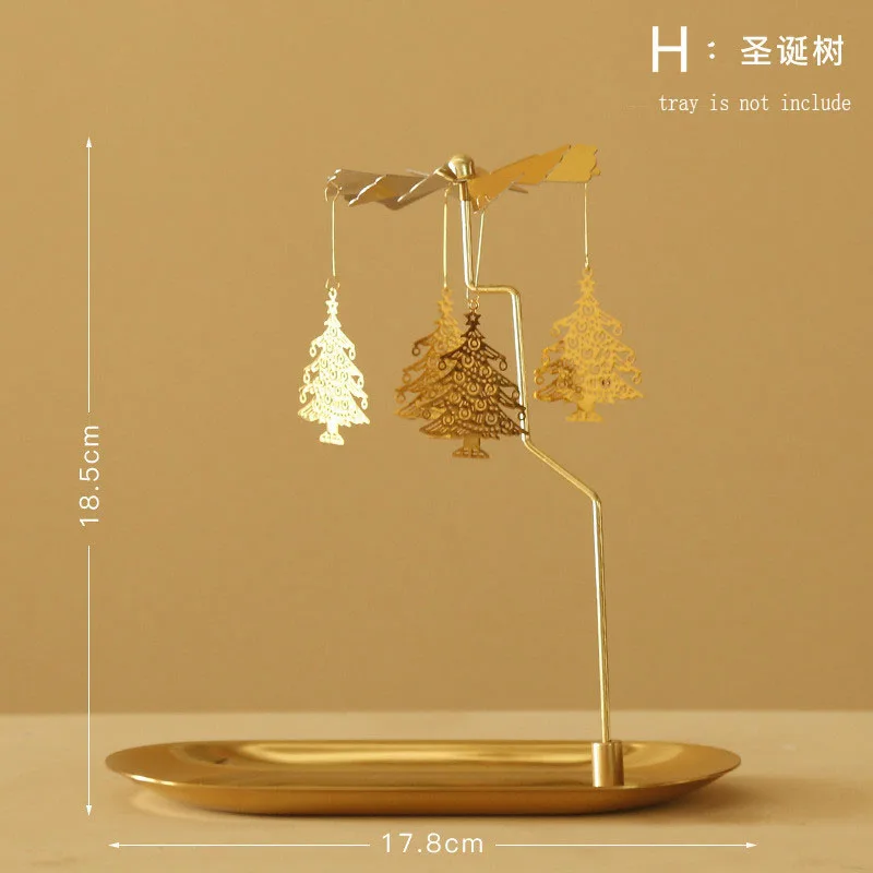 Вращающийся подсвечник Ароматизированная свеча романтическая прогулочная