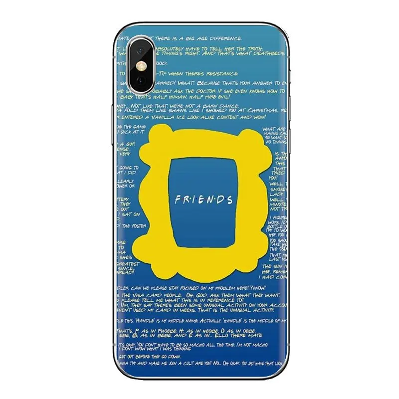 Для iPhone XS Max XR X 4 4S 5 5S 5C SE 6 6S 7 8 плюс samsung Galaxy J1 J3 J5 J7 A3 A5 с героями телесериала Друзья