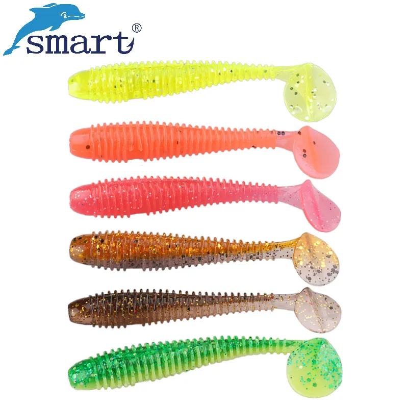 Smart 5 шт. 70 мм 2 6 г Мягкая резиновая приманка для рыбной ловли | Спорт и развлечения