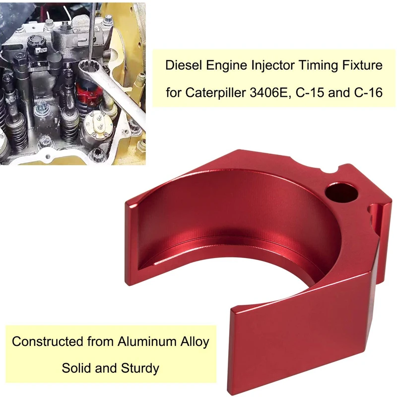 For Caterpillar 3406E 9U-7227 CAT C-15 and C-16 Height Tool Diesel Engine Injector Timing Fixture (Red &amp Blue） |