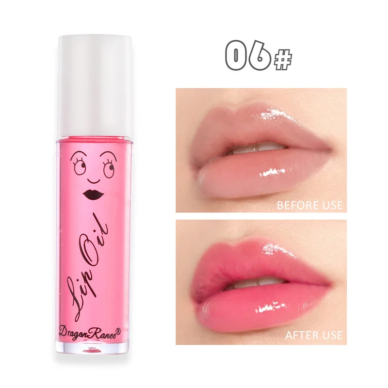 Блеск для губ Макияж роликовый шарик масло прозрачная бесцветная Бриллиантовая