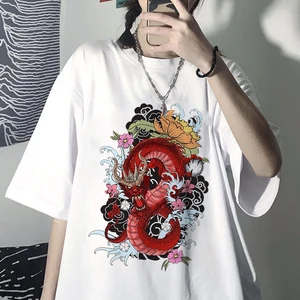 Oversized T-shirt Dark Unicorn Unisex Short-sleeved Hip-hop Loose Large Womens T-shirt Summer Streetwear Tops Summer Clothing