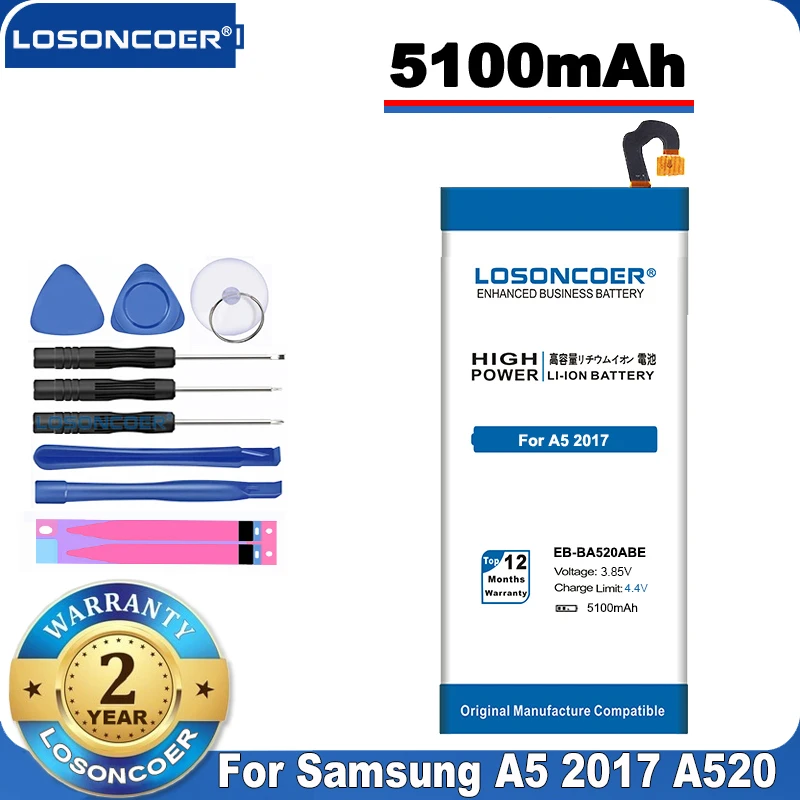 100% оригинальная фотобатарея для Samsung Galaxy A5 2017 A520F|Цифровые аккумуляторы| |