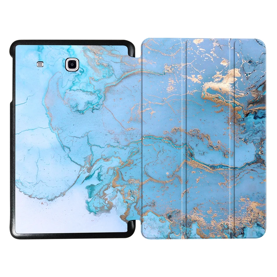 MTT чехол для samsung Galaxy Tab E 9,6 ''T560 T561 SM-T561 T565 Funda откидной трехслойный чехол из искусственной кожи с мраморной текстурой для планшета - Цвет: SS01