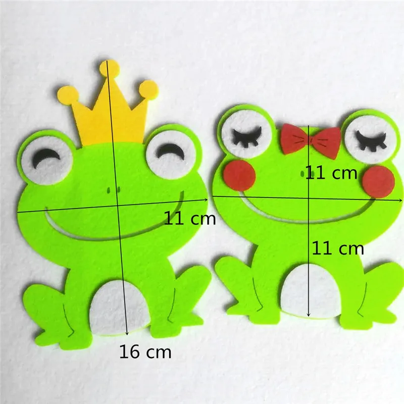 Фетровые поделки Лягушка принц и принцесса товары для раннего обучения