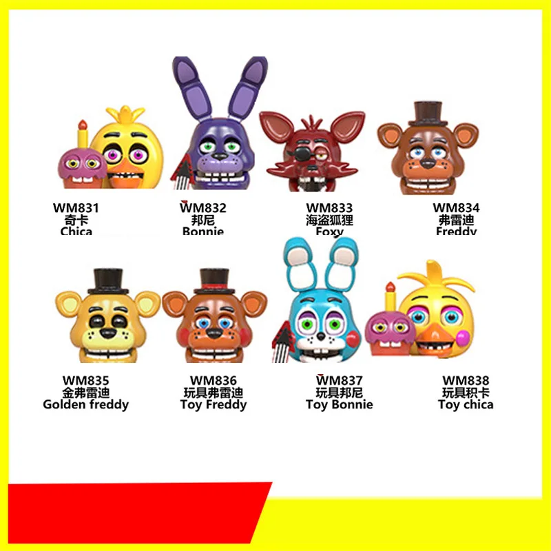 Экшн фигурки из сериала Фокси мини блоки собранные игрушечные строительные