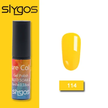 114 SLYGOS 6 мл УФ-гель для ногтей Топ УФ Led гель Осенняя Серия Тыква трава зеленый шоколад цвет Лак удаляющийся замачиванием гель лак - Цвет: 114