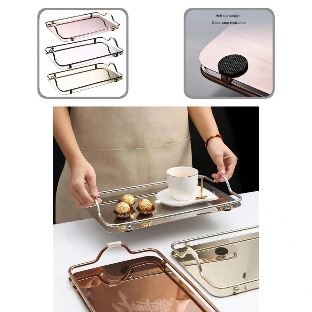 

Rectangular High Quality Universal Solid Serving Trays Lightweight Serving Plate Large Capacity for Party