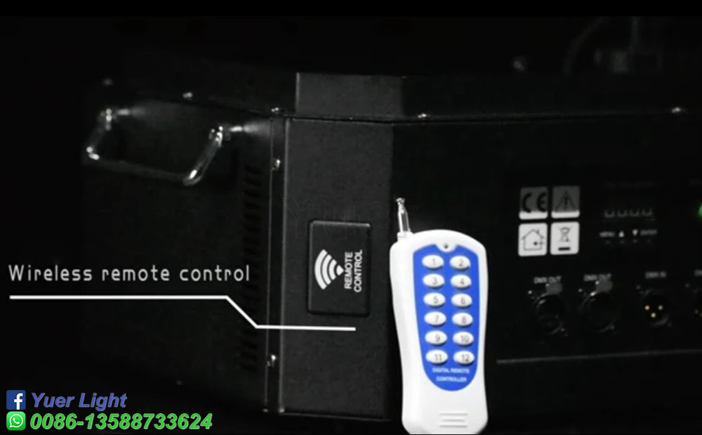 2 шт./лот 1800 Вт Светодиодная струйная машина 24x3 RGB цветные светодиоды дымовая