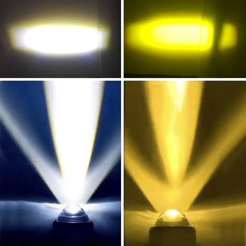 Новый H4 LED Чистая красная фара маленькая стальная пушка мотоцикл