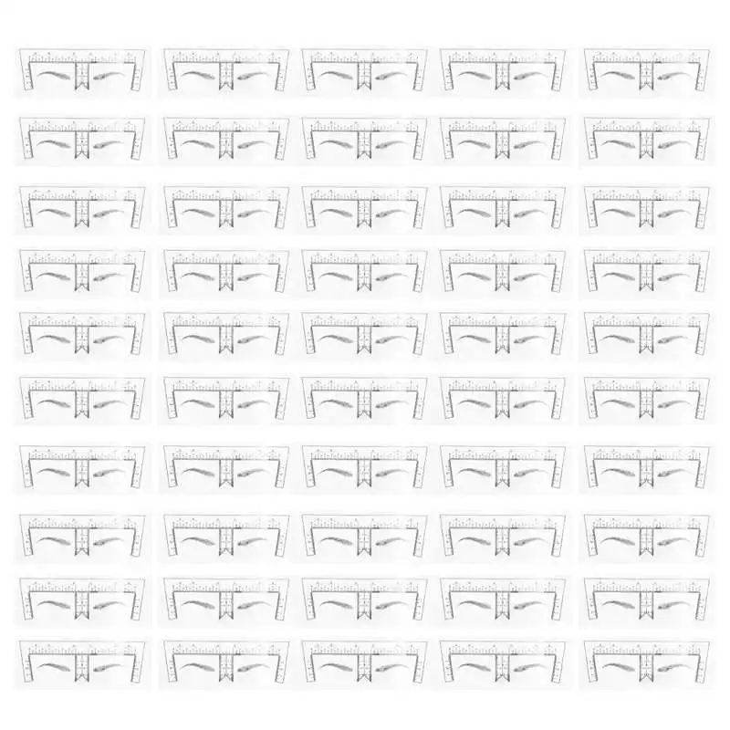 

Tattoo Accessories Tattoo Supplies Transparent Eyebrow Stencils Stickers Microblading Eyebrow Ruler Self‑Adhesive Brow
