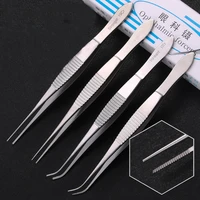 ophthalmology beauty double eyelid forceps hair transplant plucking forceps with hook or no hook eye forceps stronger10cm