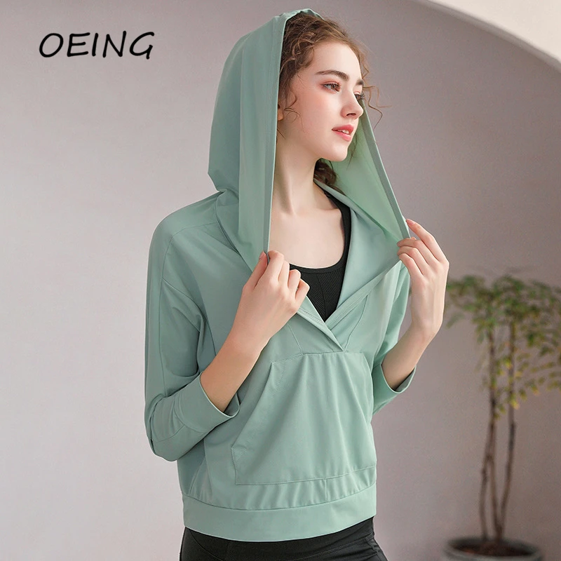 

Workout Jogging Hoodie for Women Gym Clothes Pocket Dry Fit Casual Sport Sweater Hoodies