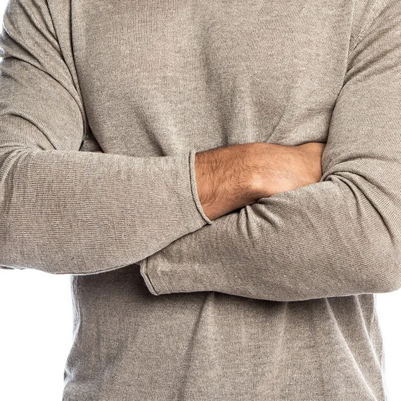 Мужская повседневная футболка CYSINCOS с длинным рукавом и v-образным вырезом 2XL 2019 |