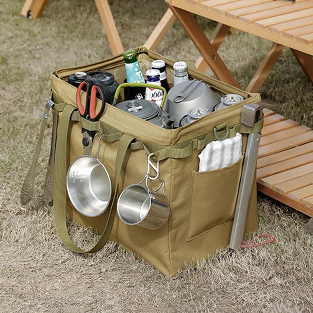 

Outdoor Camping Travel Tools Storage Bag Large Capacity Handbag Portable Folding Shopping Bags Organizer Firewood Package