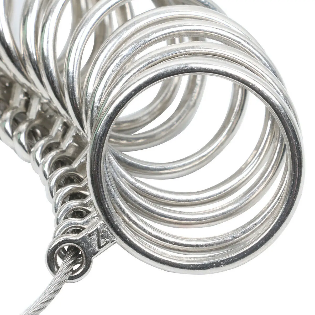 

Metal Ring Sizer Set Measuring Ring with Rings Mandrel Sizer Finger Sizing Measuring Stick Ring Jewelry Tools Set