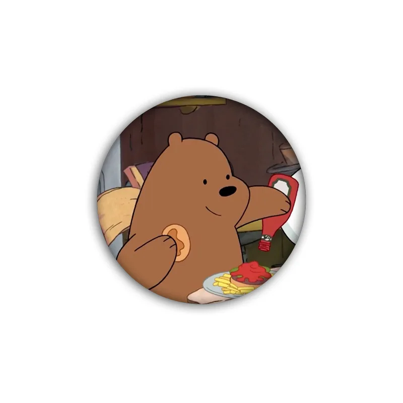 FIMAODZ три маленького медведя мультяшная брошь животное Милая панда ледяной