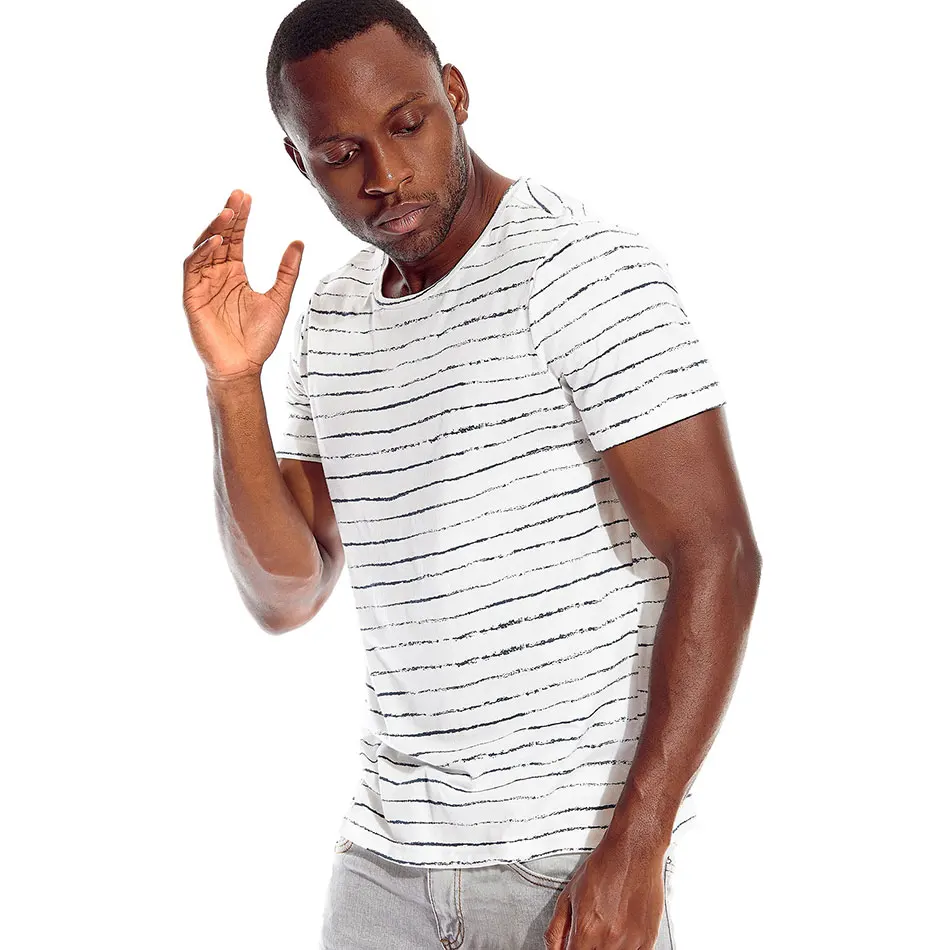 Мужская футболка с полосками зебры черно белая полосатая для мужчин